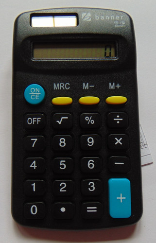 Small mini pocket calculator - mini,