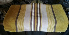 2 X DEBENHAMS LUXURY STRIPED CHENILLE BOLSTER CUSHION COVERS