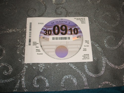 Tax disc 09 10 - ...30, /