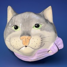 RARE Babbacombe Pottery Cat Kitty String Scissor Holder Philip Laureston England