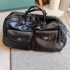 'PURE Made In Heaven' Large Leather Look Overnight Bag On Wheels 60L X 22W X 25H