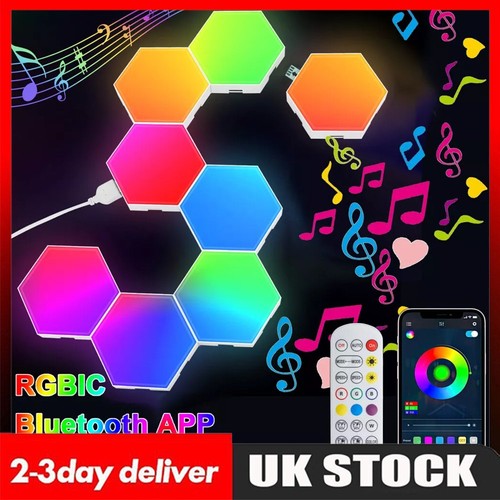 Smart led hexagon lights rgb - smart,