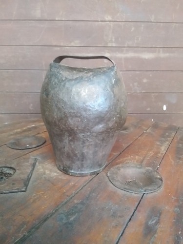 Antique metal cow bell - cow,