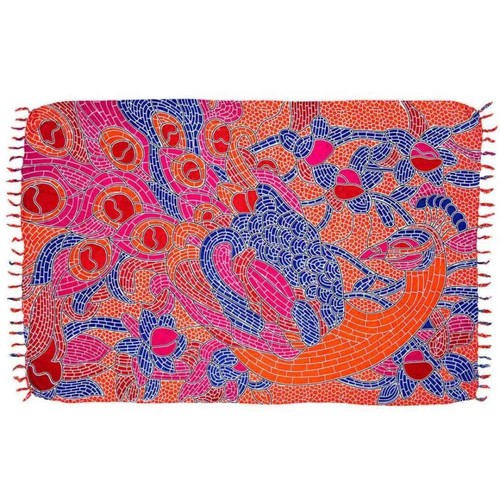 Orange peacock stained - peacock,