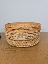 Wicker Charger Plates Set of