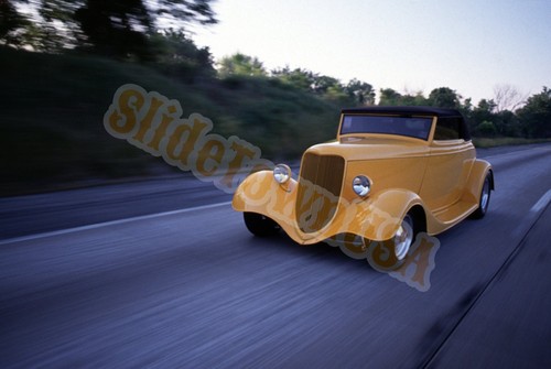 Vtg 35mm slide yellow - 35mm, hot