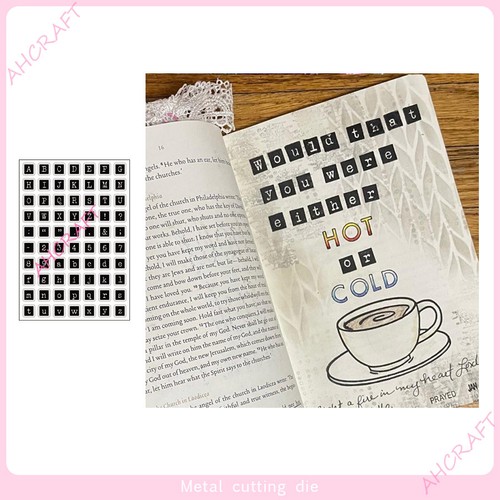 Alphabet stamps metal cutting - metal,