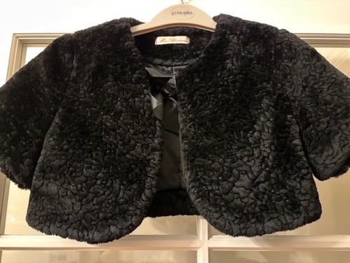 Miss blumarine faux fur bolero - miss,