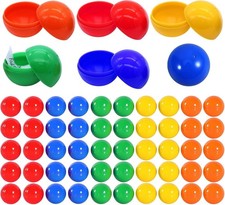 GUOYOU 50 Pcs Hollow Raffle Balls 3CM Colors Plastic Lottery Ball Fillable Ball