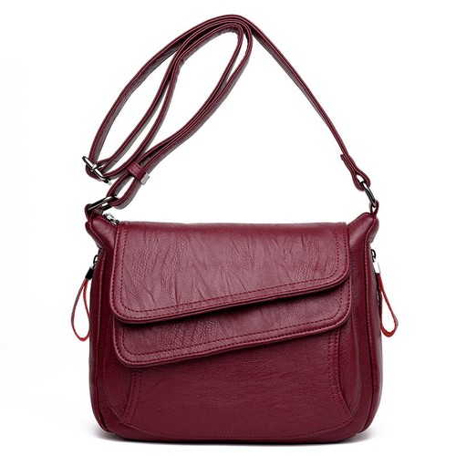 Women leather messenger - women's,