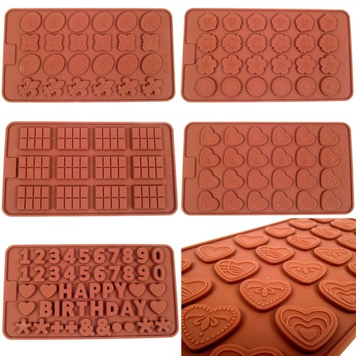 Designer flat button moulds - flat,