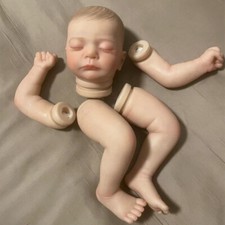 18" Reborn Baby Doll Kit Sleeping Already Painted Kit Unassembled Doll Handmade