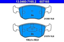 Disc Brake Pad Set ATE Fits