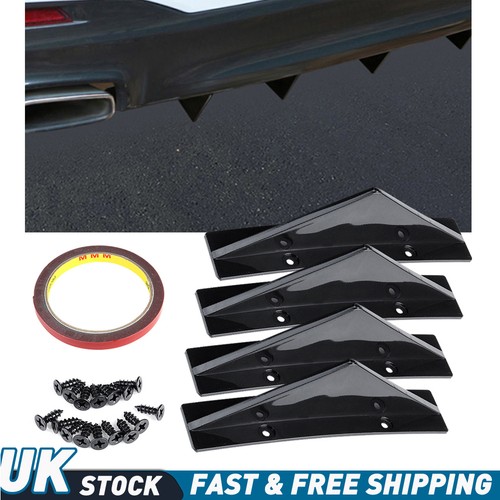Car rear bumper diffuser - 4x,