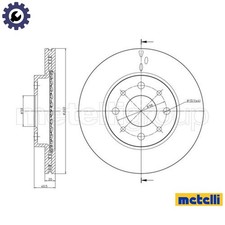 2x BRAKE DISC 23-0754C FOR FIAT 500 PANDA/Hatchback/Van/CLASSIC FORD 1.2L 4cyl