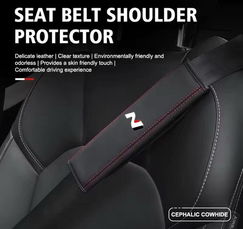 2pcs car seat belt - belt, leather
