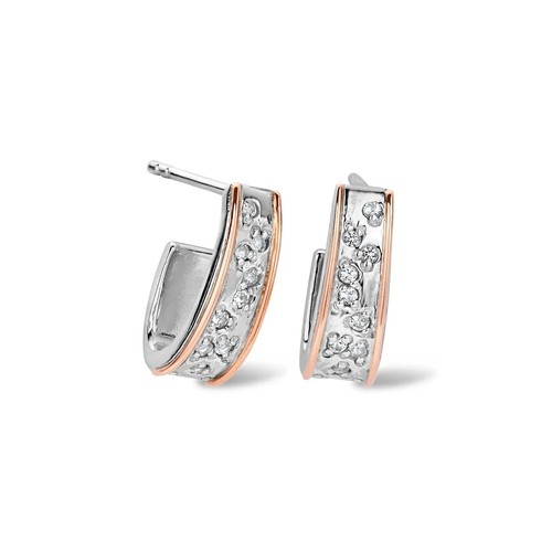 Clogau earrings cariad sparkle - clogau,