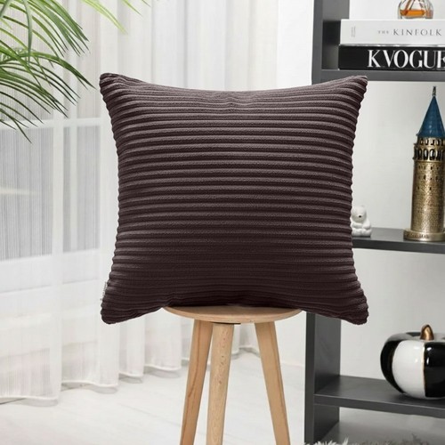 Ribbed plush cushion covers - ribbed,
