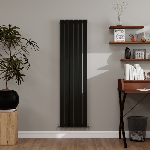 Black radiator flat panel - black,
