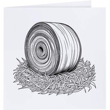 'Hay Bale' Greeting Cards