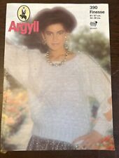 LADIES MOHAIR BATWING SLASH SLEEVED JUMPER 32”-38" VTG 80’s KNITTING PATTERN 390