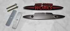 Mini R56 JCW Custom John Cooper Works Badge Black & Red 144mm x 25mm *BOLT ON*