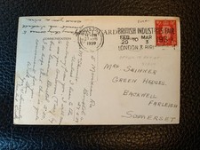 Slogan Cancel 1939 British