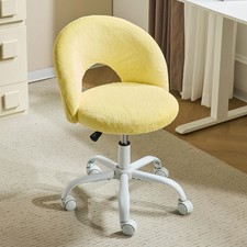 Comfy Vanity Chair with Wheels