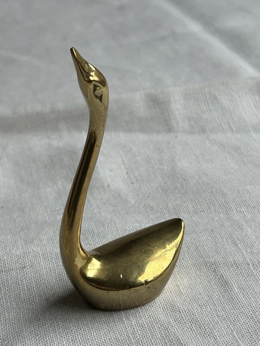 Solid brass swan vintage - brass,