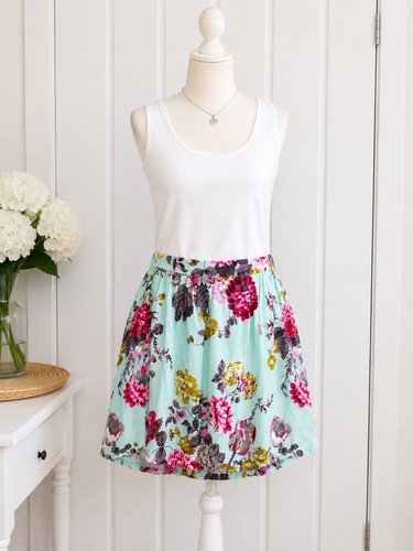 Joules floral mini skirt 16 - skirt, uk