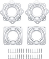 4PCS Square Rotating Lazy Susan Bearings, with Steel Ball Rotating Bearing with