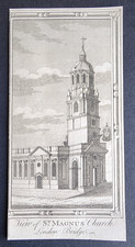 Antique 1770 print - St Magnus
