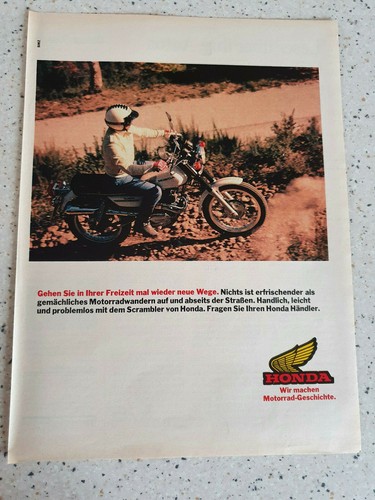 Advertising honda scrambler - advertising,