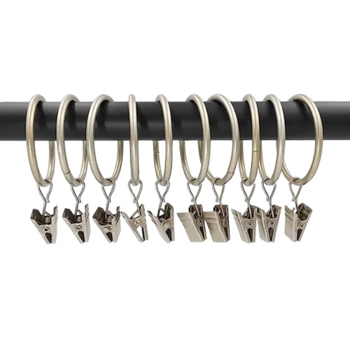 Silver curtain rings - curtain,