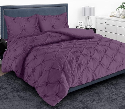 Pintuck duvet set - set, cotton