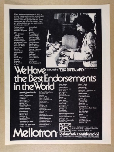 1974 mellotron m400 felix - mellotron,