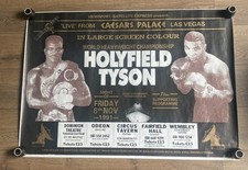 Evander Holyfield v Mike Tyson 1991 UK Cinema Poster Rare!!