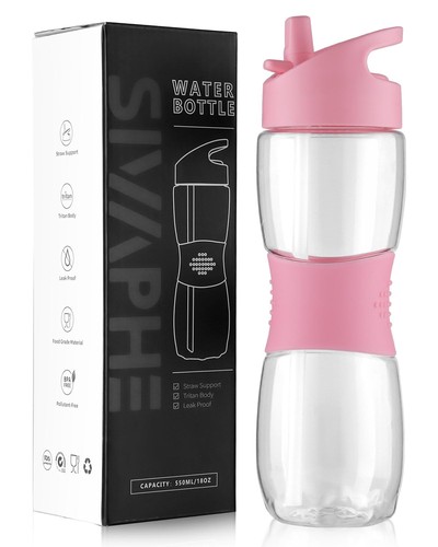 Transparent water bottle - transparent,