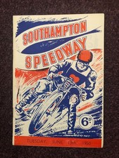 Speedway programme Southampton