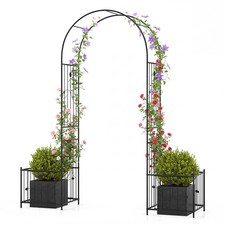 Metal Garden Arch with Planter