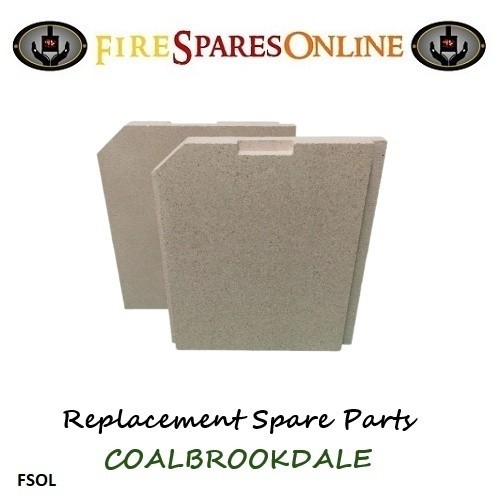 One pair side fire bricks - one,