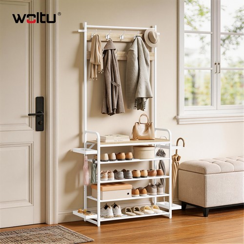 Woltu coat rack stand - woltu, 4-in-1