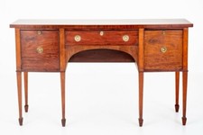Georgian Sideboard Mahogany Bow Front Server 1880