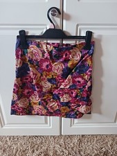 Zara Floral Print Mini Skirt