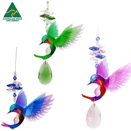 Hummingbird bird crystal - hummingbird,