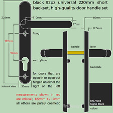 Black Door Handles for uPVC