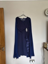 Dress with Cape Attached Size 12/14 New Never Worn Excellent Condition