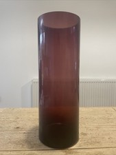 1970s Glass Vase 30cm High