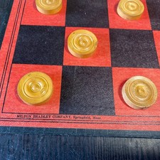 Antique Chess Board ,Backgammon & checkers sets With board made in USA