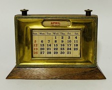 Antique Art Deco Brass Framed